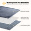 Nobleza Manta Impermeable Perro, L 127 x 100cm Suave y Esponjosa Manta Mascota, Manta Lavable de Felpa a Prueba de Fugas para Sofá Y Cama, Reversible, Gris, , large indicador imagen numero 2
