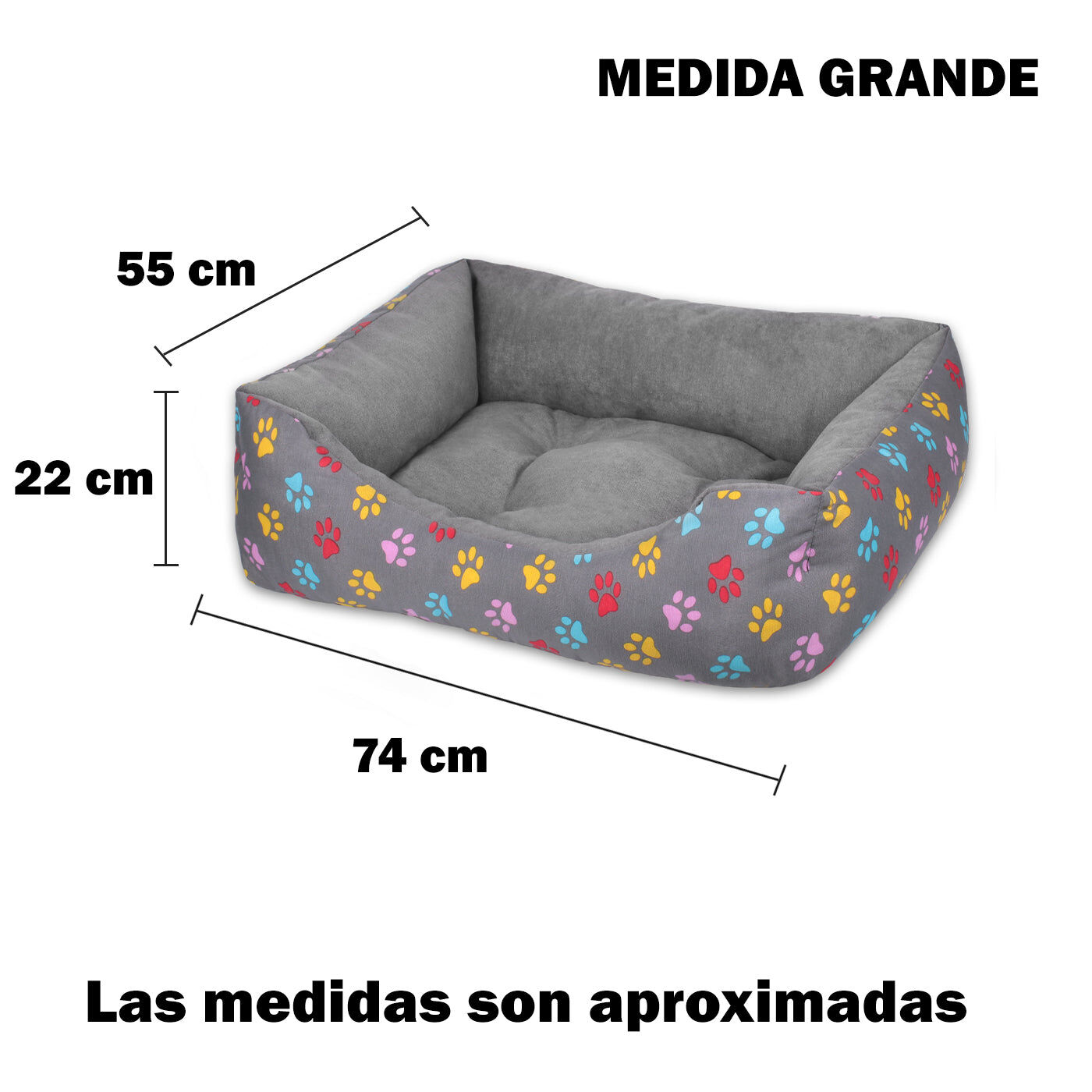 Home Mercury Cama con Estampa de patas para Perros thumbnail