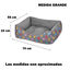 HOME MERCURY-Cesta,Cama Comoda para Perros,Gatos y Mascotas, con Relleno de Fibras,Resistente al Desgaste y Duradero (Mediano, Huellas), , large indicador imagen numero 6
