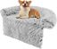 COSTWAY Funda de Peluche para Perros, Cama Antideslizante con Funda Extraíble Lavable/Cuello Acolchado Suave, Tapete de Felpa para Perros (120 x 115 x 18 cm, Blanco Grisáceo), , large indicador imagen numero 7