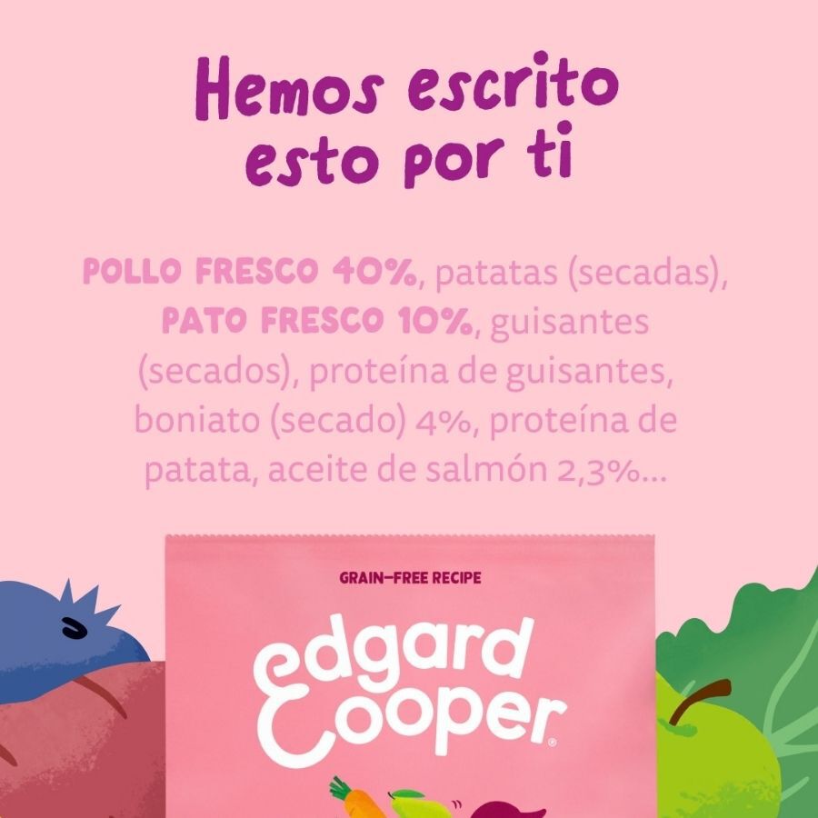 12 kg Edgard & Cooper Puppy Pato y Pollo pienso para perros grandes, , large Imagen numero 2