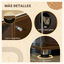 PawHut Mueble Arenero para Gatos Mesa Auxiliar con Cojín, , large indicador imagen numero 4