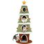 COSTWAY &Aacute;rbol de Navidad para Gatos, 154 cm Torre Gatos Navide&ntilde;o con 4 Condominios, Alfombra de Sisal, Bola Colgante, Estrella, Rascador Gato en Forma de &Aacute;rbol de Navidad, Decoraci&oacute;n Navide&ntilde;a, , large indicador imagen numero 1