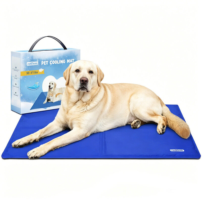 Nobleza Alfombrilla Refrescante para Mascotas &ndash; Gel Auto-refrigerante No T&oacute;xico, Ideal para Perros y Gatos en Verano &ndash; Tama&ntilde;o: 70x110 cm &ndash; Azul, , large Imagen numero 7