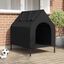 vidaXL Casa para Perros Perrera Caseta Mascotas Tela Oxford Acero Gris Antracita, , large indicador imagen numero 2
