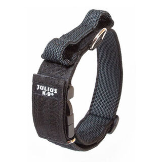 Julius K9 collar doble cierre negro para perros