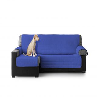 Cubre Sofa Acolchado Chaise Longue Izquierdo color Azul