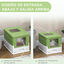 PawHut Arenero para Gatos Blanco y Verde, , large indicador imagen numero 5