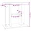 vidaXL Soporte para acuario madera de ingeniería blanco 60x30x60 cm, , large indicador imagen numero 5