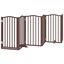 vidaXL Puerta para perros plegable 6 paneles álamo marrón roble 300 cm, , large indicador imagen numero 6