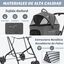 COSTWAY Cochecito para Perros Plegable, 3 en 1 Carrito para 2 Perros o Gatos, con 2 Transportines Desmontables, Cinturón de Seguridad, Cojines Desmontables, Carrito de Viaje para Mascotas (Gris), , large indicador imagen numero 5