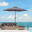 Outsunny Sombrilla para Jardín Ø260x235 cm Parasol de Aluminio con Reclinable con Manivela y 6 Varillas para Terraza Exterior Balcón Gris, , large indicador imagen numero 2