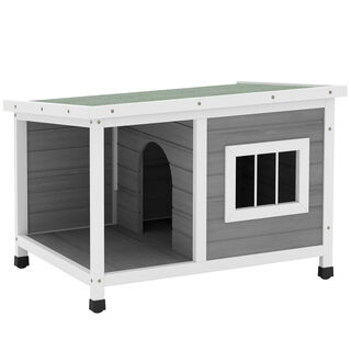 PawHut Caseta para Perros Gris