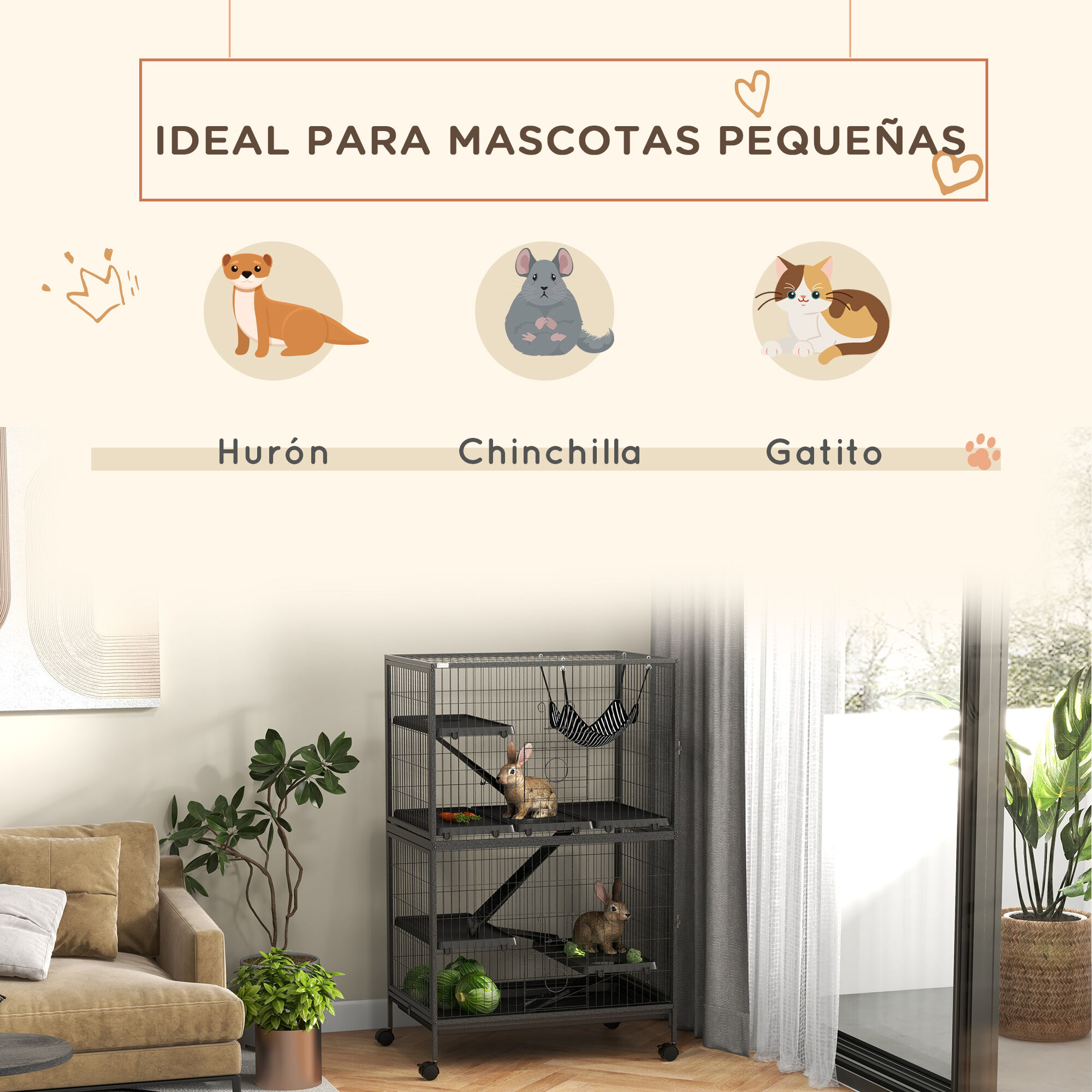 PawHut Jaula para Roedores thumbnail