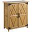 Outsunny Armario de Exterior de Madera 0,24 m² 75x40x90 cm Caseta de Jardín con 2 Puertas 4 Estantes y Techo de Galvanizado para Almacenamiento de Herramientas Natural, , large indicador imagen numero 1