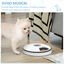 PawHut Alimentador Automático para Gatos y Perros Comedero Automático para Mascotas con Temporizador Pantalla LED Digital 6 Cuencos 128 ml y 4 Comidas al Día Ø30,5x7,2 cm Blanco, , large indicador imagen numero 5