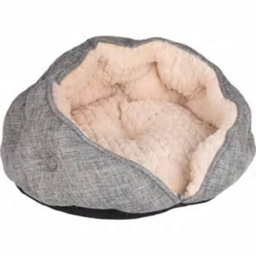 Flamingo zupo cueva con base antideslizante gris y beige para gatos, , large Imagen numero 1