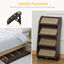 PawHut Escalera Plegable para Mascotas de 4 Peldaños, , large indicador imagen numero 4
