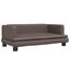 vidaXL Cama para perros de cuero sintético marrón 60x40x30 cm, , large indicador imagen numero 1