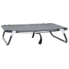 vidaXL Cama Elevada para Perros Sofá Silla Tela Oxford y Acero  Gris claro