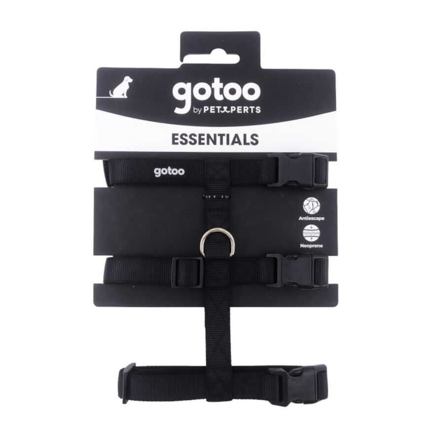 Gotoo Arnés antiescape negro para perros thumbnail