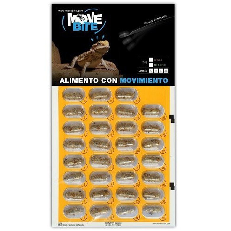 Alimento Movebite para geko leopardo y pogona sabor Tenebrio, , large image number null