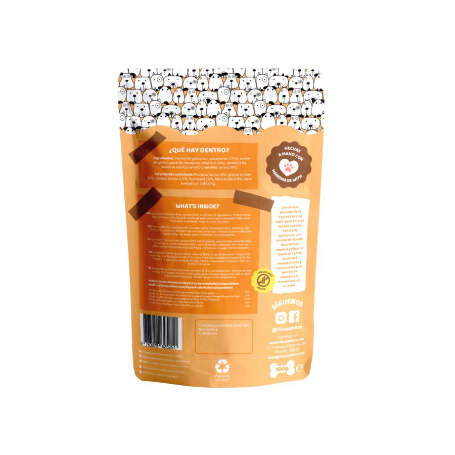 Pack Galletas FlooppBITES Grain Free sabor Zanahoria thumbnail