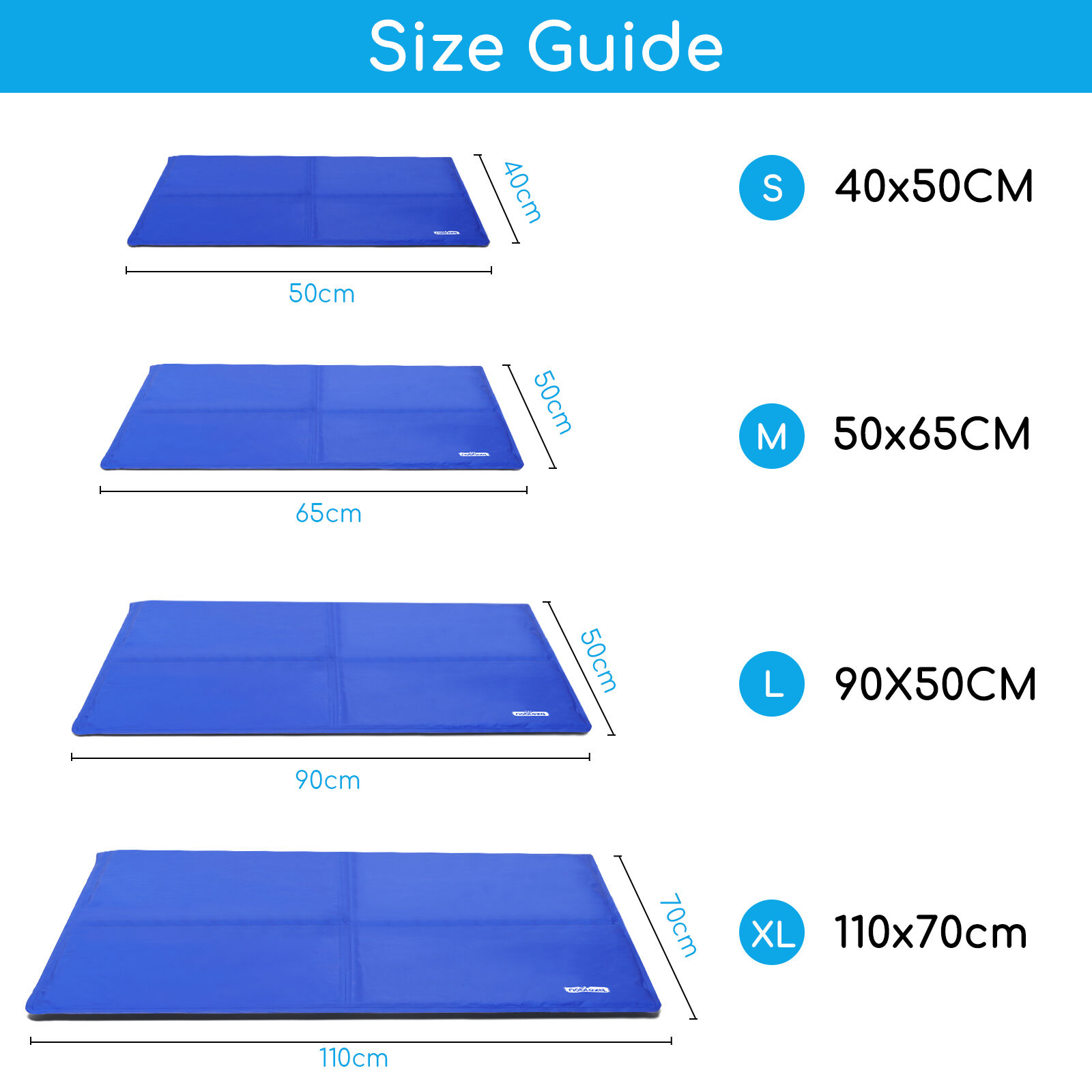 Nobleza - Alfombrilla refrescante para Mascotas Grandes. Auto refrigerante No t&oacute;xico., , large Imagen numero 2