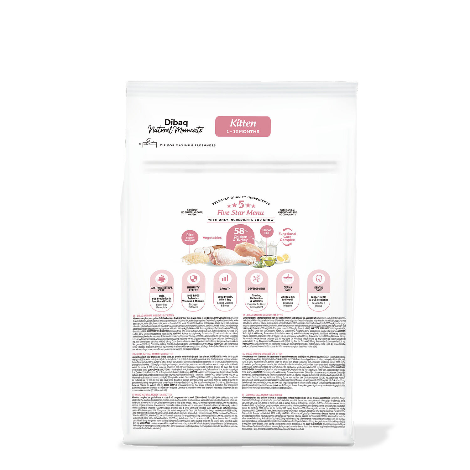 Dibaq Natural Moments 5 Star Gatito 1,5Kg, , large Imagen numero 2