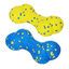 Nobleza Pack de 2 Juguetes Mordedores para Perros en Forma de Hueso &ndash; Huesos Indestructibles de Goma E-TPU para Perros Grandes, Medianos y Cachorros, Juguete Interactivo Flotante Limpiadientes, Azul y Amarillo, , large indicador imagen numero 1
