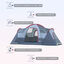 Outsunny Tienda de camping grande gris con bolsa de Transporte, , large indicador imagen numero 4