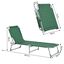 Outsunny Tumbona Plegable Verde, , large indicador imagen numero 3