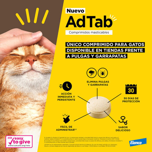 AdTab Comprimidos Masticables para gatos, , large image number null