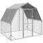 vidaXL Gallinero con techo 2,5x2x2,25 m acero galvanizado, , large indicador imagen numero 1