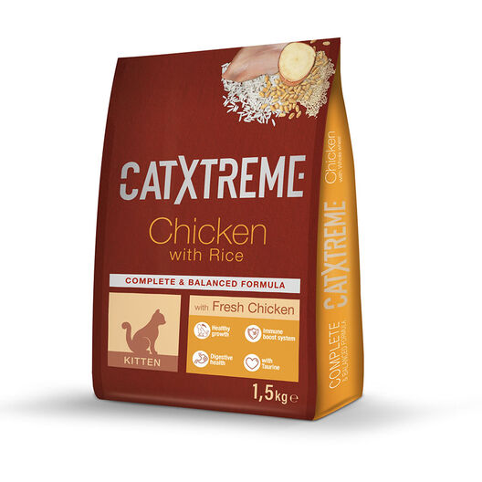 Catxtreme Kitten Comida con pollo y pavo para gatitos image number null