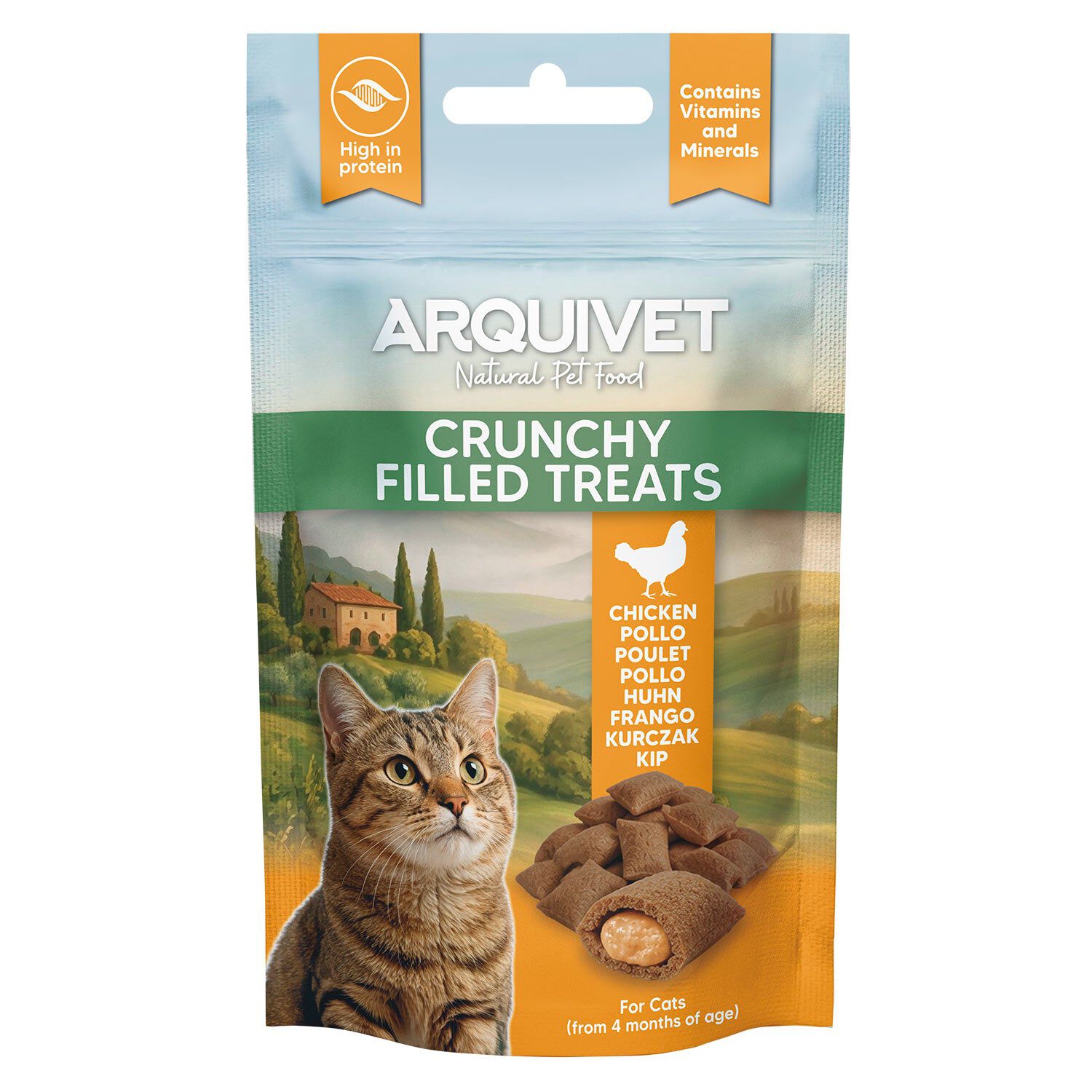 Snacks crujientes y rellenos de Pollo - Crunchy Filled Treats  - 6 x 40 gr, , large Imagen numero 1