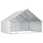 vidaXL Gallinero con Techo Plateado Acero Galvanizado Casa para Pollos Recinto, , large indicador imagen numero 1