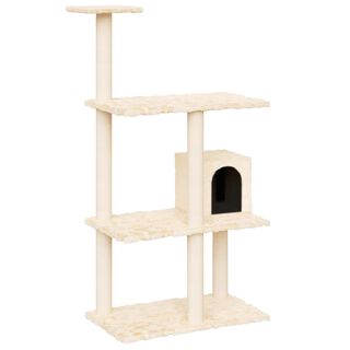 VidaXL Rascador con postes de sisal para gatos