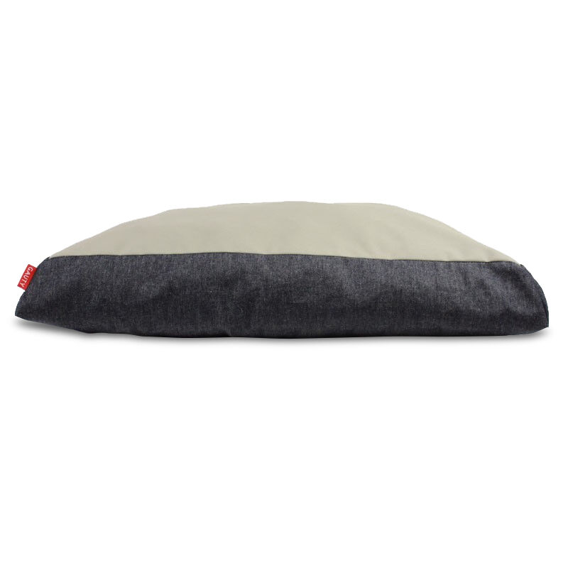 Gauty Cama para Perros y Gatos  Denim e Tela de sarga - Negro y beige, , large Imagen numero 1