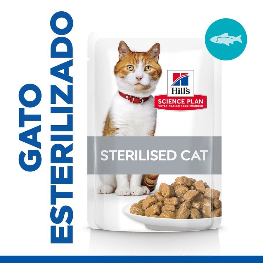 Hill&#039;s Science Plan Sterilised Young Adult Trucha Sobre en Salsa para gatos thumbnail