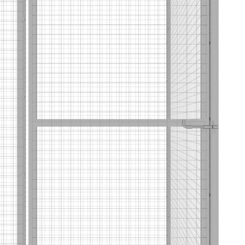 Jaula metálica de gran tamaño para gatos color Plateado thumbnail