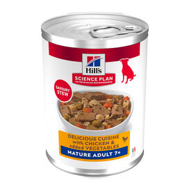 Hill's Science Plan Mature Estofado con pollo y verduras lata para perros