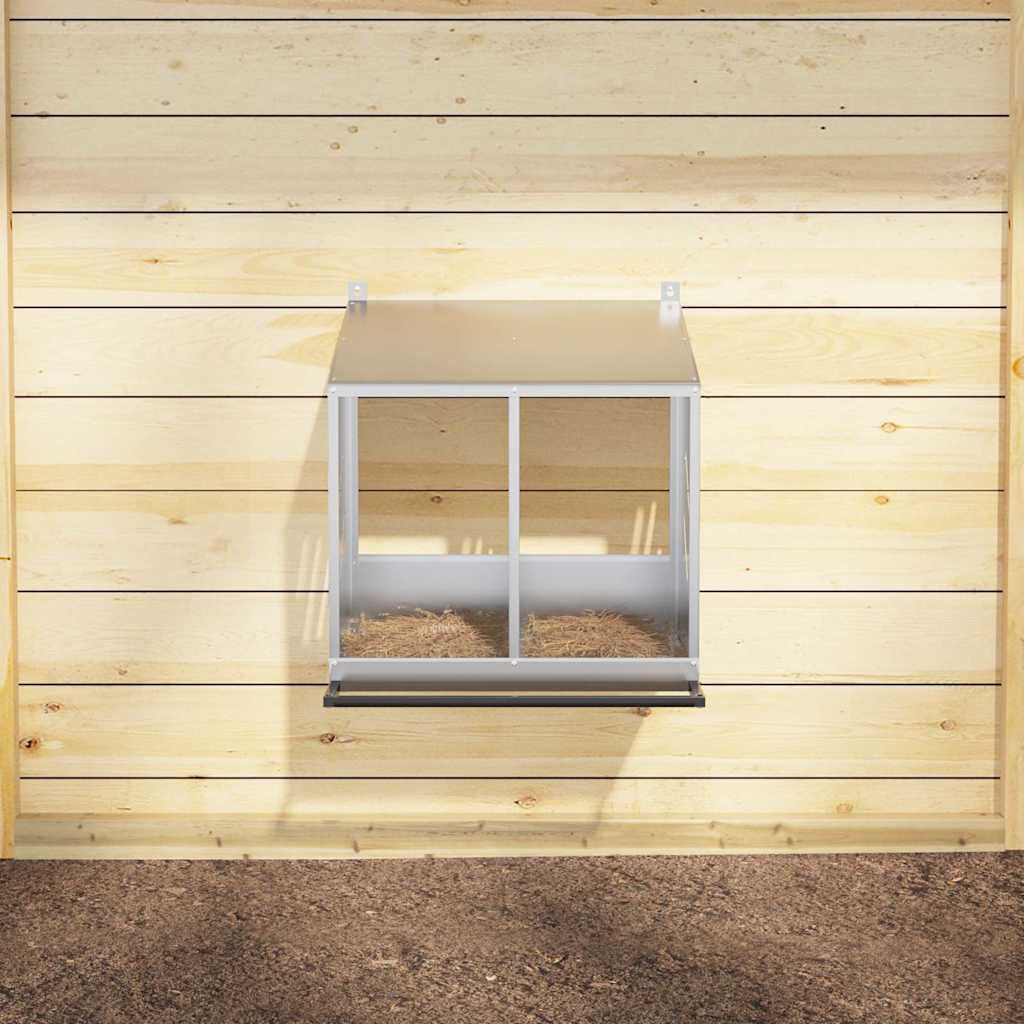 VidaXL Nido Plateado para gallinas thumbnail