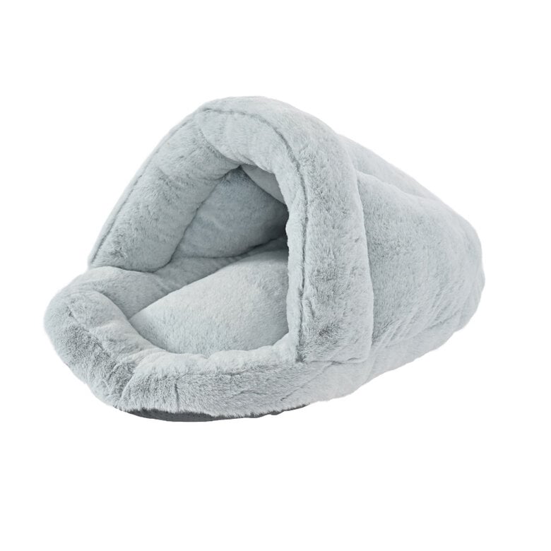 Leeby Cama Zapatilla Gris para gatos