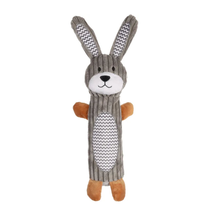 Flamingo Gommy Conejo de Peluche Gris para perros, , large Imagen numero 1