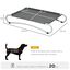 Pawhut cama elevada de interior y exterior gris para perros peque&ntilde;os, , large indicador imagen numero 2