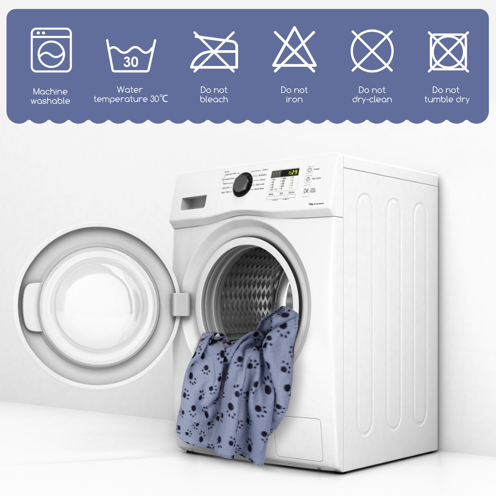 Nobleza 3 Piezas Manta Suave de Felpa para Perro Mas Grueso, Mantas Mullida para Perros Gatos Conejos y Otras Mascotas, Lavable, para Sof&aacute; y Cama Perro, 120 * 100 cm, , large Imagen numero 5