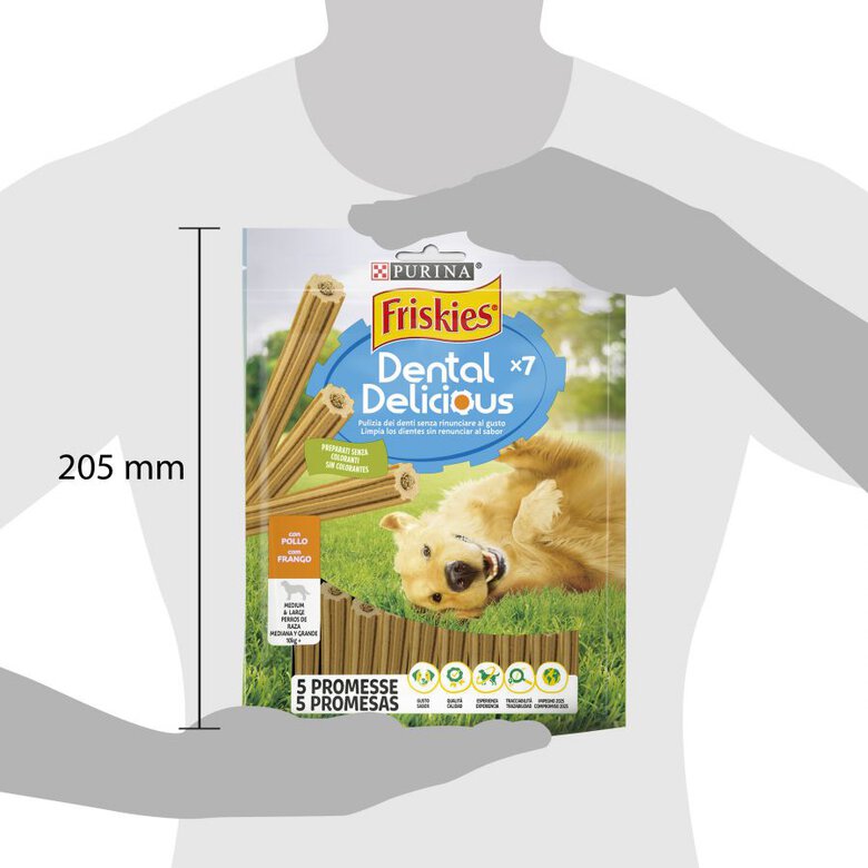 Friskies Delicious Snack Dental de Pollo para perros, , large image number null