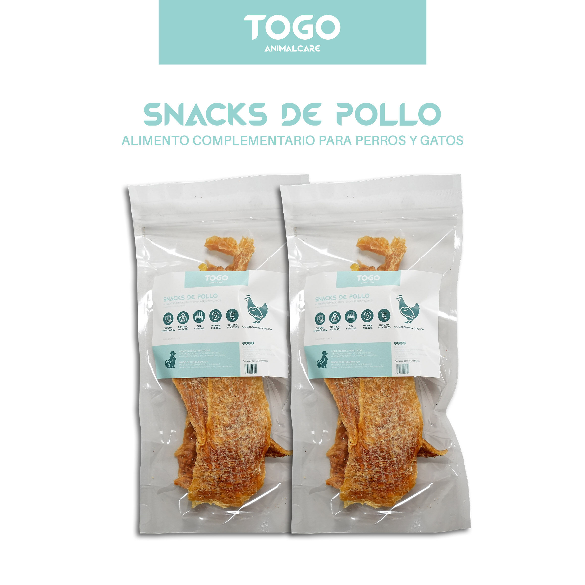 Tiras de Pollo Togo Animal Care | Snacks Naturales, , large Imagen numero 2