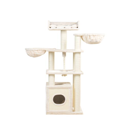 RHRQuality rascador relax plus beige para gatos, , large Imagen numero 1